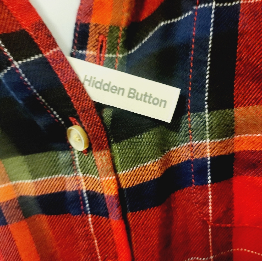 Terra sky button up flannel - Picture 2 of 5